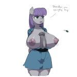  1girl anthro boulder breasts bulge friendship_is_magic futanari horsecock kevinsano maud_pie my_little_pony nipples penis 