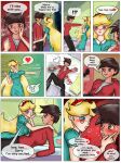  1boy 1girl blonde_hair blue_eyes brown_eyes brown_hair canon_couple comic marco_diaz star_butterfly star_vs_the_forces_of_evil 