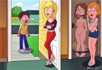  ball_gag bondage breasts connie_d&#039;amico crying_with_eyes_open deadinside97 dinside97 erect_nipples family_guy gina_(family_guy) glasses meg_griffin ruth_(family_guy) shaved_pussy thighs 