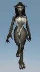 animated big_breasts braids breasts canine gif hair nipples skimpy video_games warcraft werewolf wolf worgen world_of_warcraft