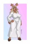  1girl 2020s 2023 2d 2d_(artwork) alternate_breast_size alternate_version_available anthro anthro_only antlers artist_name ass big_breasts blonde_hair breasts brown_body brown_fur buckteeth capreoline cervid cervine clothed clothed_female clothing deer deer_ears deer_girl deer_tail deltarune deviantart digital_media_(artwork) dress edit edited female_anthro female_only full_body fur furry furry_female furry_only gif green_eyes hair hand_on_hip hand_on_own_hip hooves looking_at_viewer mammal monster monster_girl multiple_images navel nipples noelle_holiday noelle_holiday_(dark_world_form) pinup pussy reindeer slideshow solo_anthro solo_female standing teeth thighs third-party_edit two-tone_background undertale_(series) video_game_character video_games white_border white_clothing white_dress wide_hips wixedecho 