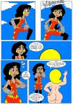  ass blush bracelet breasts colored comic darkyamatoman dc donna_troy ear_piercing earrings embarrassing funny jewelry long_hair nude piercing piercings super_best_friends_forever supergirl surprise wide_hips wonder_girl 