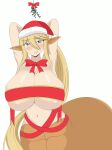  blonde_hair blue_eyes centaur centorea_shianus crowns gigantic_breasts monster_musume_no_iru_nichijou taur very_long_hair 