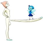  1futa 1girl aquamarine_(steven_universe) blightstar pearl_(steven_universe) steven_universe very_long_penis 