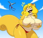  aeolus bbw beach bikini bikini_bottom bikini_top bra breasts_bigger_than_head huge_breasts no_humans panties red_bikini red_bikini_bottom red_bikini_top red_bra red_panties ronzo shonuff shonuff44 squirrel squirrel_girl sweetcorn 