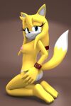  1girl 3_toes anthro breasts butt_crack earthwinddk2 female fox furry nipples panties sega sideboob solo sonic_(series) sonic_boom sonic_the_hedgehog_(series) topless underwear white_panties white_underwear zooey_the_fox 