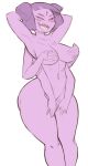 1girl 5_eyes 6_arms angstrom anthro anthro_only arachnid big_ass big_breasts breasts colored completely_nude covering covering_breasts covering_crotch covering_nipples covering_self female_anthro female_only glasses huge_ass monster muffet multiple_arms multiple_eyes navel non-mammal_breasts non-mammal_navel nude purple_body purple_skin solo_anthro solo_female spider spider_girl standing thick thick_thighs undertale undertale_(series) white_background wide_hips