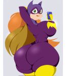 1girl ass barbara_gordon batgirl big_ass big_breasts bottom_heavy breasts bubble_ass bubble_butt colored dc_comics dc_super_hero_girls fat_ass fat_butt female_only gaonartdxd green_eyes hands_behind_head huge_ass large_ass large_butt light-skinned_female light_skin long_hair looking_at_viewer orange_hair phone red_hair selfpic skin_tight superhero_costume superheroine thick_ass thick_thighs top_heavy wide_hips yeehawt0wn