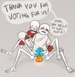  1boy 1cuntboy 2020s 2023 2d 2d_(artwork) animated_skeleton balls blue_clitoris blue_pussy blush blushing_male bottom_sans bottomless bottomless_male brother brother/brother brother_and_brother brother_penetrating_brother brothers clitoris clothed clothing cuntboy cuntboy_penetrated cuntboysub digital_media_(artwork) dominant dominant_male drooling duo ectopenis ectoplasm ectopussy english_text fontcest from_behind_position genitals gloves glowing glowing_genitalia glowing_penis grabbing_legs grey_background incest intraspecies legs_apart male male/cuntboy male_penetrating male_penetrating_cuntboy maledom mellouwana monster monster_boy orange_balls orange_penis orange_testicles papyrus papyrus_(undertale) papysans partially_clothed partially_clothed_male penetration penis pussy red_gloves sans sans_(undertale) seme_papyrus sex sibling_incest siblings simple_background skeleton smiling smiling_at_viewer speech_bubble submissive submissive_cuntboy talking talking_to_another talking_to_viewer testicles text text_bubble thank_you top_papyrus uke_sans undead undertale undertale_(series) vaginal vaginal_penetration vaginal_sex video_game_character video_games yaoi 