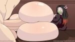  anal choklit_the_choccy kamado_nezuko kimetsu_no_yaiba tagme tasteofchoklit webm 