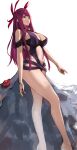  1girl alluring alternate_costume bare_shoulders big_breasts black_headwear breasts cleavage clothing_cutout dress dress_swimsuit female_focus fire_emblem fire_emblem_engage fire_emblem_heroes hat high_res ivy_(fire_emblem) ivy_(summer)_(fire_emblem) j@ck long_hair looking_at_viewer matching_hair/eyes mole mole_under_mouth navel nintendo official_alternate_costume one-piece_swimsuit purple_eyes purple_hair purple_one-piece_swimsuit stomach stomach_cutout swimsuit thighs 