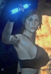 big_breasts lara_croft looking_at_viewer rise_of_the_tomb_raider sideboob