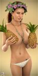 breasts earring necklace pineapple sydgrl3d tattoo