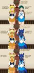  1boy 2_girls ami_mizuno bishoujo_senshi_sailor_moon blonde_hair blue_eyes blue_hair brainwashing enemy_conversion furry furry_female human_to_anthro kisekae lips minako_aino miniskirt personality_change pony sailor_mercury sailor_shirt sailor_venus simple_background species_transformation thick_thighs transformation transformation_sequence wfay42 wide_hips yellow_eyes 