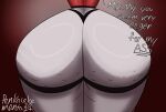  butt_expansion dat_ass gigantic_ass grey_skin hazbin_hotel pancake_manta rosie_(hazbin_hotel) 