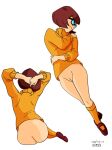  2023 brown_hair cartoon_network dress hairband hanna-barbera no_panties no_pants orange_clothing rorschach089 scooby-doo velma_dinkley 