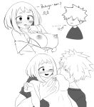 bakugou_katsuki breasts clothed_male_nude_female grchloex groping kacchako sucking_nipples uraraka_ochako