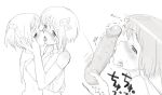  2girls 98-tan 98se-tan ball_caress ballcaress caressing_testicles fellatio french_kiss futa_with_female futanari hetero kiss licking monochrome multiple_girls oral os os-tan penis tongue uncensored yuri 