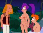  big_breasts erect_nipples futurama nude philip_j._fry pubic_hair pussy thighs turanga_leela 