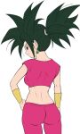  2_girls 3_girls ass ass_focus black_hair caulifla dragon_ball dragon_ball_super earrings fusion kale kefla long_hair mature_female medium_hair pervert pervert_female potara_earrings potara_fusion sexually_suggestive 