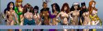 avengers barbara_gordon batgirl batman_(series) birds_of_prey black_widow breasts caitlin_fairchild crossover dark-skinned_futanari dark_skin dc_comics futa_only futanari gen_13 helena_bertinelli huntress huntress_(dc) jean_grey kitty_pryde marvel miravi natasha_romanoff phoenix psylocke rogue shadowcat storm_(x-men) wonder_woman x-men