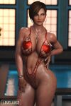 1girl alluring athletic_female big_breasts bikini cleavage dead_or_alive dead_or_alive_2 dead_or_alive_3 dead_or_alive_4 dead_or_alive_5 dead_or_alive_6 dead_or_alive_xtreme dead_or_alive_xtreme_2 dead_or_alive_xtreme_3_fortune dead_or_alive_xtreme_beach_volleyball female_abs female_only fit_female lisa_hamilton loveluv69 pool see-through see-through_bikini skimpy_bikini swimming_pool