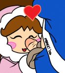 handjob ice_climber nana_(ice_climber) nintendo penis popo_(ice_climber) praiz!_(artist) smiling super_smash_bros.