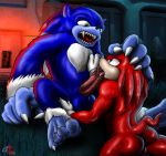 artist_request fellatio knuckles_the_echidna open_mouth penis sega sonic_(series) sonic_team sonic_the_hedgehog sonic_the_werehog sonic_unleashed yaoi