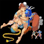 2girls anilingus artist_request ass barefoot blonde_hair boots braid braided_hair breasts brown_hair bun_cover cammy_white capcom china_dress chinese_clothes chun-li closed_eyes clothed_sex cum dickgirl double_bun dress facial feet female futa_with_futa futanari futanari_with_futanari gloves hair handjob intersex large_breasts leggings multiple_girls newhalf nipples oral pantyhose penis sex sprites street_fighter tongue trap