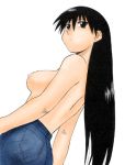 ass azumanga_daioh breast nipple sakaki