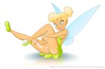 1girl ass blonde_hair blue_eyes dildo disney dress fairy female female_only hairless_pussy hentai-foundry no_panties peter_pan pointy_ears pussy pussy_juice pussy_juice_string skirt solo tapdon tinker_bell uncensored upskirt vaginal_juices vibrator white_background wings