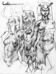 genderswap lady_loki loki_(marvel) magi marvel monochrome rule_63 sketch thor_(series)