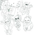 2018 2boys 2d animated_skeleton belly bottom_sans digital_media duo ectobelly ectobody eggs eggs_in_belly eggs_in_stomach flowans flower flowey_(undertale) flowsans humanoid interspecies male male/male male_only monochrome nonconsensual oviposition plant sans_(undertale) sequential sex_toy skeleton teeth tentacle thesourceofmysins top_flowey undead undertale undertale_(series) video_game_character video_games vine_tentacles vines yaoi