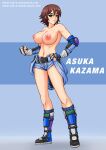  1girl asuka_kazama big_breasts blue_background breasts cg_art character_name commission female_focus female_human female_only female_solo hand_on_hip hentai-foundry human human_only human_solo kazama_asuka legs namco namco_bandai nipples rud-k rud-kartzone solo_female solo_focus solo_human tekken tekken_5_dark_resurrection tekken_6_bloodline_rebellion tekken_7 tekken_8 tekken_tag_tournament_2 thighs topless topless_female 