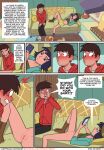 1boy 1girl black_hair brown_eyes brown_hair comic couple incognitymous_(artist) janna_ordonia marco_diaz pussy star_vs_earth_(comic) star_vs_the_forces_of_evil tagme