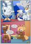 2_boys 2_girls 2boys bad_anatomy bbmbbf comic furry idw_publishing mobius_unleashed palcomix sega silver_the_hedgehog sonic_the_hedgehog tangle_the_lemur whisper_the_wolf whispered_moans_(comic)