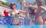  3_girls 3d 3d_(artwork) 3girls among_us big_ass big_breasts bikini cleavage evie_(fortnite) fortnite lifeguard navel poolside red_(among_us) ruby_(fortnite) selfpic sunglasses superhentaimaster9000 swimming_pool sylvie_(fortnite) 