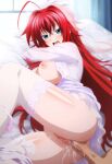 ai_generated bride cum cum_in_pussy love plap red_hair rias_gremory sexy vaginal_penetration wedding_dress wedding_veil wife