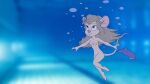  1girl chip_&#039;n_dale_rescue_rangers disney female gadget_hackwrench marmelmm mouse pool school_swimsuit solo swimming swimsuit tagme underwater 