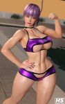  1girl 3d 3d_(artwork) abs alluring artist_logo artist_signature ass athletic athletic_female ayane ayane_(doa) bangs bare_arms bare_shoulders bare_thighs big_breasts bikini colored curvy curvy_female curvy_figure dead_or_alive dead_or_alive_2 dead_or_alive_3 dead_or_alive_4 dead_or_alive_5 dead_or_alive_6 dead_or_alive_xtreme dead_or_alive_xtreme_2 dead_or_alive_xtreme_3 dead_or_alive_xtreme_3_fortune dead_or_alive_xtreme_beach_volleyball dead_or_alive_xtreme_venus_vacation eyelashes eyeshadow female_abs fit_female full_color hagiwara_studio hair hair_ornament headwear hips hourglass_figure kunoichi lavender_hair light-skinned_female light_skin lipstick looking_at_viewer makeup mascara nail_polish nails naughty naughty_face ninja ninja_girl nipples nipples_visible_through_bikini pale-skinned_female pale_skin pin_up pink_eyes pink_lipstick posing red_nail_polish red_nails seductive seductive_look silf slanted_eyes swimming_pool swimsuit team_ninja tecmo thick_thighs thighs under_boob video_game_character video_game_franchise video_games voluptuous voluptuous_female 