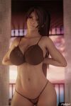 1girl alluring big_breasts bra cleavage dead_or_alive f3ynix kunoichi momiji momiji_(ninja_gaiden) panties tecmo underwear