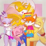  amy_rose blaze_the_cat fanart hedgehog_girl miles_&quot;tails&quot;_prower mobian sega sonic_(series) sonic_boom sonic_the_hedgehog_(archie) sonic_the_hedgehog_(series) zooey_the_fox 