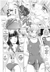 amano_jyaku big_breasts chapter_17 comic crossdressing cum cum_in_condom cum_in_mouth english_text feminization french futa futa_on_male futanari monochrome stockings swimsuit t.s._i_love_you_2 the_amanoja_9 translated