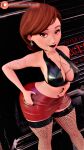 helen_parr horny horny_women leather_bra leather_skirt makeup mature_female mayvee milf slutty_outfit stockings the_incredibles thighs