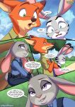 1girl 2boys a_fun_threesome_(comic) bbmbbf comic disney fur34* furry jack_savage judy_hopps nick_wilde palcomix zootopia