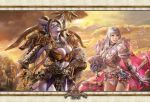 2girls azazel1944 bikini_armor breasts cigar cleavage draenei eyepatch fantasy futanari gloves glowing_eyes gun horns paladin_(warcraft) panties pointy_ears realistic skull sword teddy_bear underwear warcraft weapon world_of_warcraft