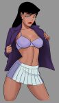 1girl big_breasts black_hair breasts female_focus lois_lane long_hair patreon patreon_paid patreon_reward solo_female something_unlimited sunsetriders7