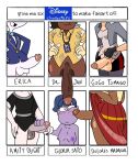  1girl 5futas amity_blight amphibia big_city_greens big_hero_6 disney disney_channel dolores_madrigal dr._jan encanto erica_(disney) gloria_sato gogo_tomago jones_boi jonesbo50034805 mickey_mouse_shorts the_owl_house veiny_penis 