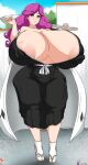 bleach gigantic_ass gigantic_breasts hikifune_kirio hourglass_figure kirio_hikifune purple_hair ultiblackfire