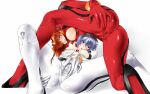  2021 2_girls arm_support ass ass_focus ass_grab asuka_langley_souryuu blue_eyes blue_hair blush bodysuit breast_grab breasts breasts_out cameltoe clenched_teeth embarrassed female_only grabbing grabbing_own_ass hair_ornament high_res huge_ass interface_headset lips long_hair looking_at_another looking_at_viewer looking_back medium_breasts multiple_girls neon_genesis_evangelion nipples plugsuit presenting red_bodysuit red_eyes rei_ayanami shinobu_(artist) shiny_clothes shiny_skin skin_tight spread_ass spread_pussy_under_clothes take_your_pick teeth torn_bodysuit torn_clothes tsundere tyno white_bodysuit 